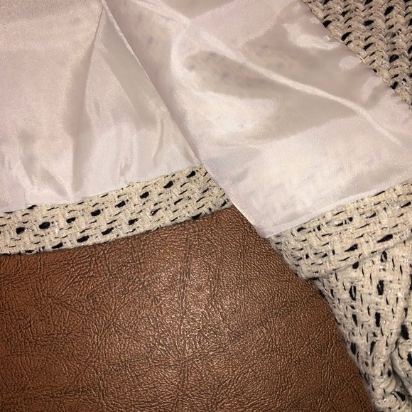 A.N.A. Lined Black and White Zip Blazer Jacket L - Picture 9 of 14